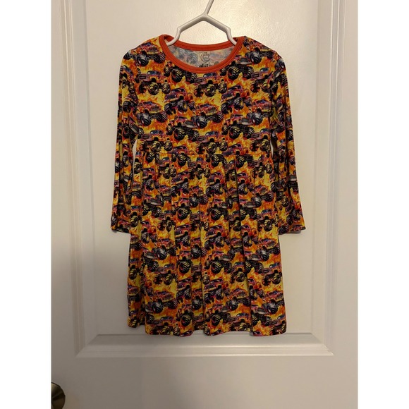 Gigi's Closet Other - Gigi's Closet Toddler Girls 3T Monster Truck Flames Long Sleeve Dress